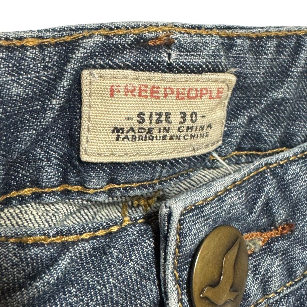 Free People Low Rise Bootcut Jeans Medium Wash 30 - Picture 3 of 4